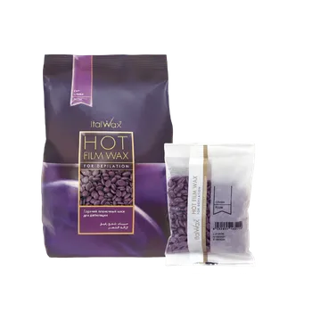 Přípravek na depilaci a epilaci Italwax Depilační vosk samostržný - voskové granule FilmWax Švestka 1 kg EXPIRACE 04/2026