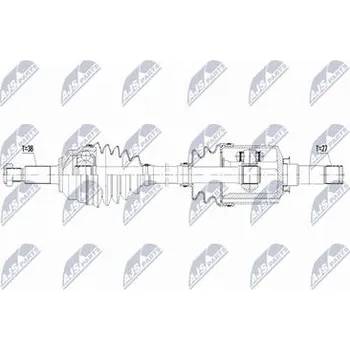 Hnací hřídel - poloosa NTY NPW-FR-199