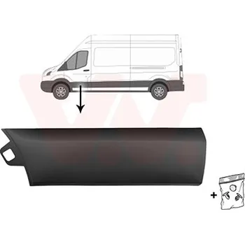 Lišta karosérie Ozdobná / ochranná lišta, dveře VAN WEZEL 1992403