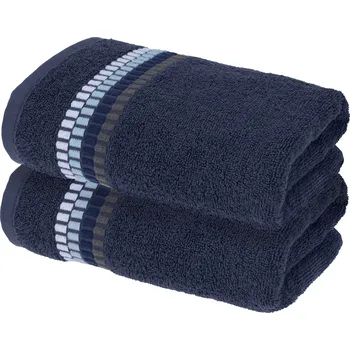 Ručník LIVARNO® Froté ručník, 50 x 100 cm, 500 g/m2, 2 kusy (tmavě modrá)