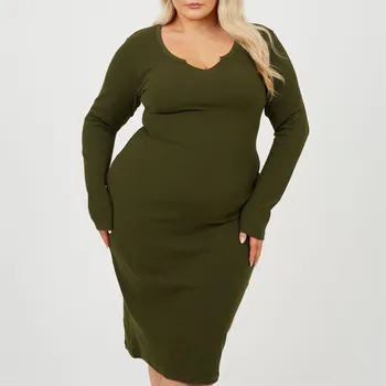 Dámské šaty Šaty Brave Soul Dark Khaki 1210073 16 (XL)