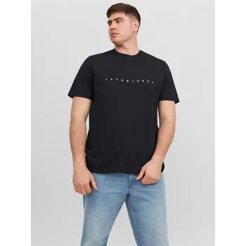 Pánské tričko Tričko Jack and Jones Black 1085604 4XL