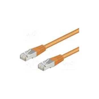 Síťový kabel Patch cord F/UTP 5e lanko CCA PVC oranžová 1,5m 26AWG