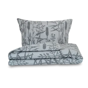 Povlečení Kvalitex francouzské flanelové ložní povlečení 220x200,70x90cm RÁKOS šedý