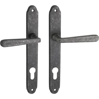 Dveřní kování COBRA ALT-WIEN RUSTIKAL Provedení: PZ (vložkový zámek), Povrch: K - kované kování, Rozteč: 92 mm