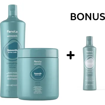 Šampon AKCE FA035: Fanola Wonder Smooth - uhlazující šampon a maska, 1000 ml + Wonder Frequent - šampon, 350 ml