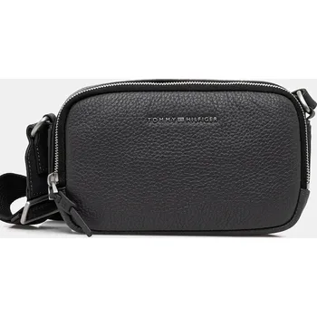 Kabelka Kožená taštička Tommy Hilfiger AM0AM14022 šedá 90Y, vel. ONE SIZE