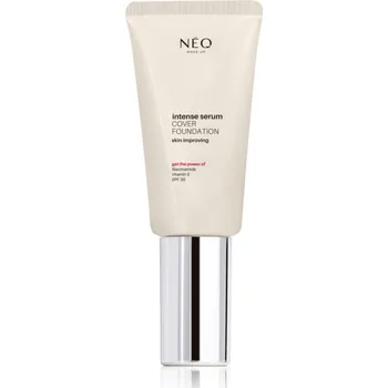Make-up NEO MAKE UP Intense Serum Cover Foundation make-up pro přirozený vzhled SPF 30 odstín 02 Ivory 30 ml