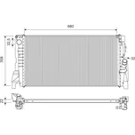 Chladič vody pro motor VALEO 701448