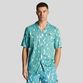 Pánská košile Košile Lyle and Scott Blue 1208022 L