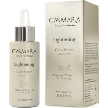Pleťové sérum Lightening Glow Serum – Casmara – Advanced Nácar (Lightening) – 50 ml Rozjasňující sérum s aktivním peptidem proti tmavým skvrnám pro sjednocenou a zářivou pleť