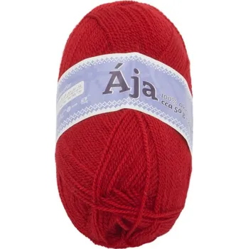 Příze Příze ÁJA Červená BX6765 - 50g / 217 m