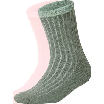 Dámské ponožky esmara® Dámské hebké ponožky, 2 páry (zelená / světle růžová, 39-42)