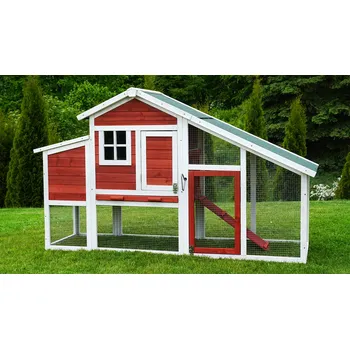 kurník Kurník s výběhem a košem na vejce KK32 mobilní (až pro 4 slepice) - rozměr:186x62x114 cm