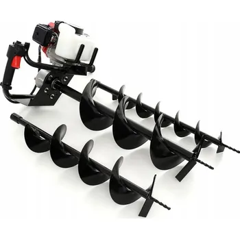 Vrták Motorový zemní vrták KD1744K 3,8 kW, 3 vrtáky KRAFT&DELE