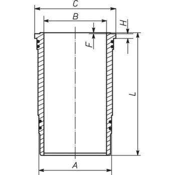 Kliková hřídel Vložený válec MAHLE ORIGINAL 227 WN 42 01