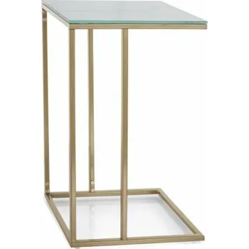 Konferenční stolek Odkládací stolek Symphony bílý mramor/zlatý