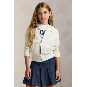 Chlapecká mikina Dětská mikina Polo Ralph Lauren 313833560048 bílá 00X, vel. 144-154