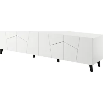 Televizní stolek TV stolek Etna 200 cm bílý
