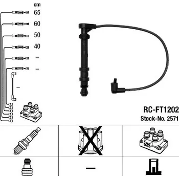 Zapalovací kabel Sada kabelů pro zapalování NGK 2571