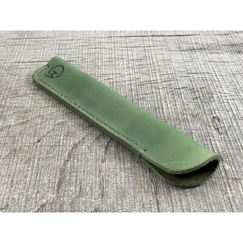 Ručně vyrobené kožené pouzdro na pero - Zelená Typ pouzdra: Pouzdro na propisku - (Slimline)