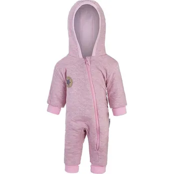 Kojenecký overall Little Angel Overal podšitý lem Outlast® Sv.růžový melír Vel. 74