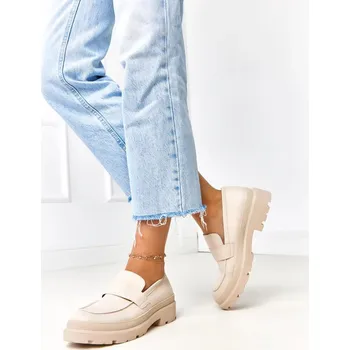 Dámské mokasíny Dámské mokasíny MP405 Světle béžová - Solea světle béžová 40