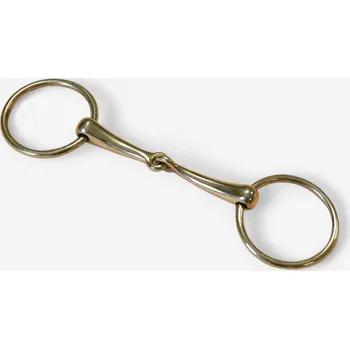 Jezdectví FOUGANZA Stihlové udidlo pro koně a poníky jednou lomené 105 MM