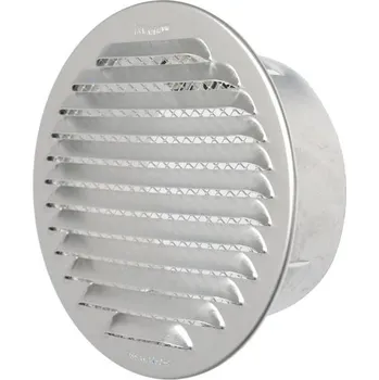 Větrací mřížka gta125r-y kulaté zapuštěné světlo, hliník