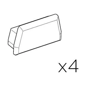 Příslušenství ke střešnímu nosiči Thule Mounting Rail End Caps (4pcs) TH1500054499