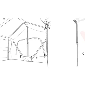 Příslušenství ke střešnímu nosiči Thule Inner Middle Pole TH1500054627