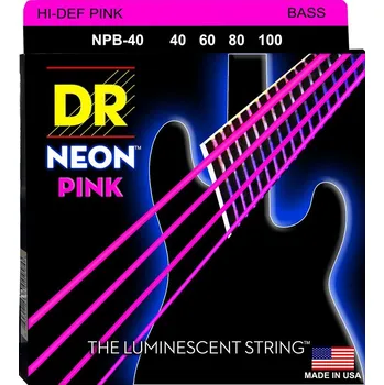Struna pro kytaru a smyčcový nástroj DR Strings Neon Pink NPB-40