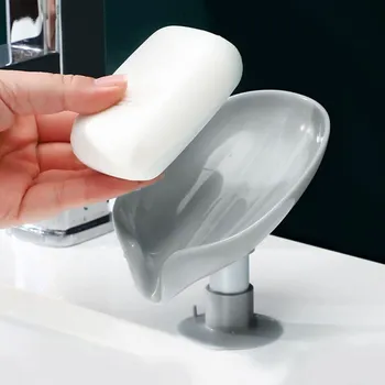 Dávkovač mýdla Držák mýdla - list šedý