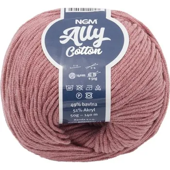 Ally cotton 50g - 024 starorůžová