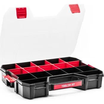 TOOLCREST Organizér na šroubky 38 x 29 x 7 cm černý/červený