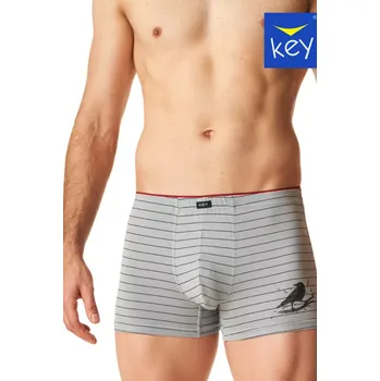 Boxerky Pánské boxerky MXH 400 šedá vzor XXL