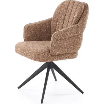 Křeslo Otočné jídelní křeslo K570 skořicově hnědé