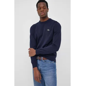 Pánský svetr Bavlněný svetr Lacoste AH1985 námořnická modř 59X, vel. M