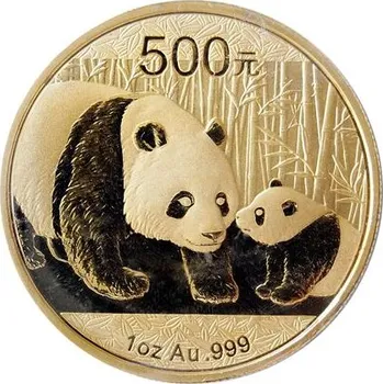 Zlatá mince 500 Yuan China Panda 1 Oz 2011