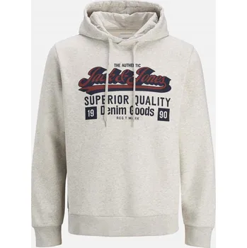 Pánská mikina Mikina Jack and Jones White Melange 1209023 2XL