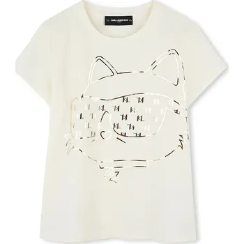 Dětské tričko Karl Lagerfeld Z30447.156.162 béžová 01X, vel. 162