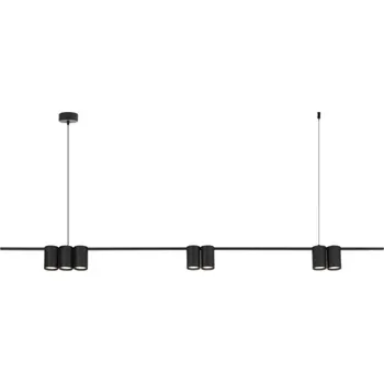 Lustr na lanku GENESIS 7xGU10/8W/230V černá