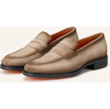 Pánské mokasíny Santoni Pánské Mokasíny Easy, hnědá, 44