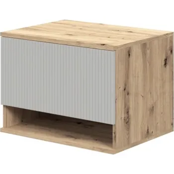 Policová skříň Závěsná skříňka pod umyvadlo Aviola 1S 60 cm dub artisan/kašmír