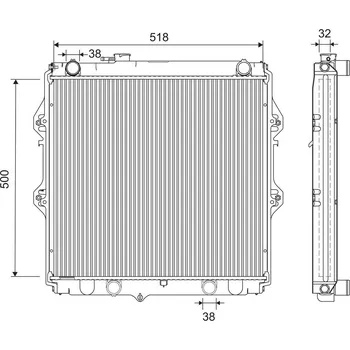 Chladič motoru Chladič vody pro motor VALEO 701265