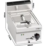 G.Gastro Elektrická fritéza 10L (9 kW)