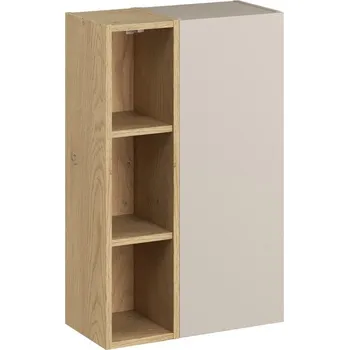 Závěsná koupelnová skříňka UNI 50 cm kašmírová/dub cremona
