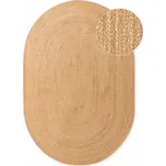 Oboustranný/ručně tkaný jutový koberec v přírodní barvě 160x230 cm Braided – Hanse Home ID_1830936