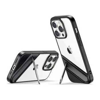 Ochranné pouzdro Ugreen LP635 Kickstand Pevný kryt s gelovým rámem a vestavěným stojánkem pro iPhone 14 Pro Black (90926)