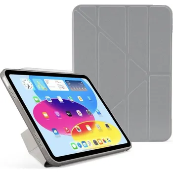 Pouzdro na mobilní telefon Pipetto Origami No1 Original pouzdro iPad 11" (2025)/iPad 10.9" (2022/2020) stříbrná